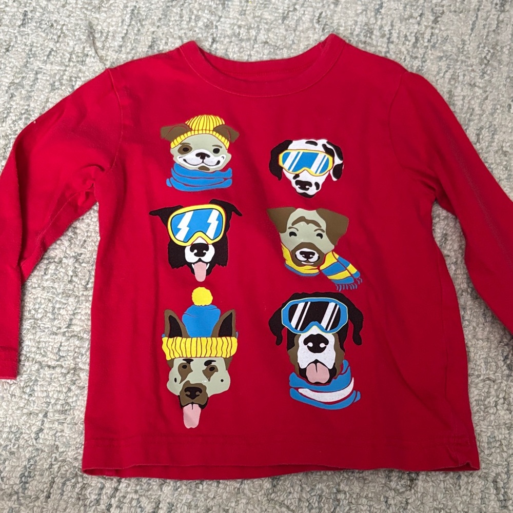 Baby Gap winter puppies long sleeve t